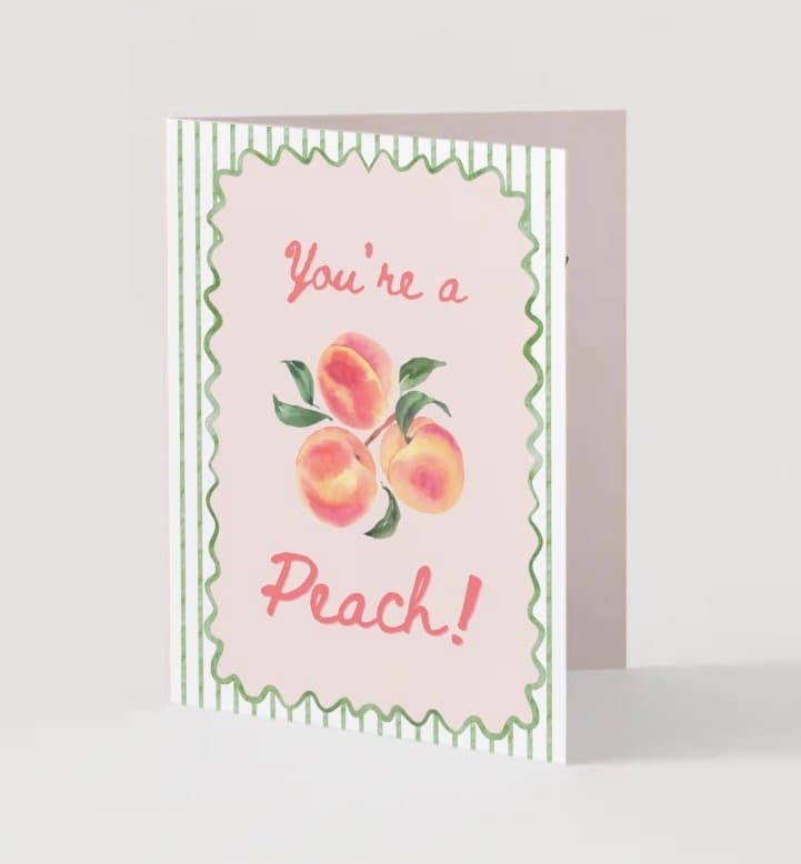 Thank You - peach card
