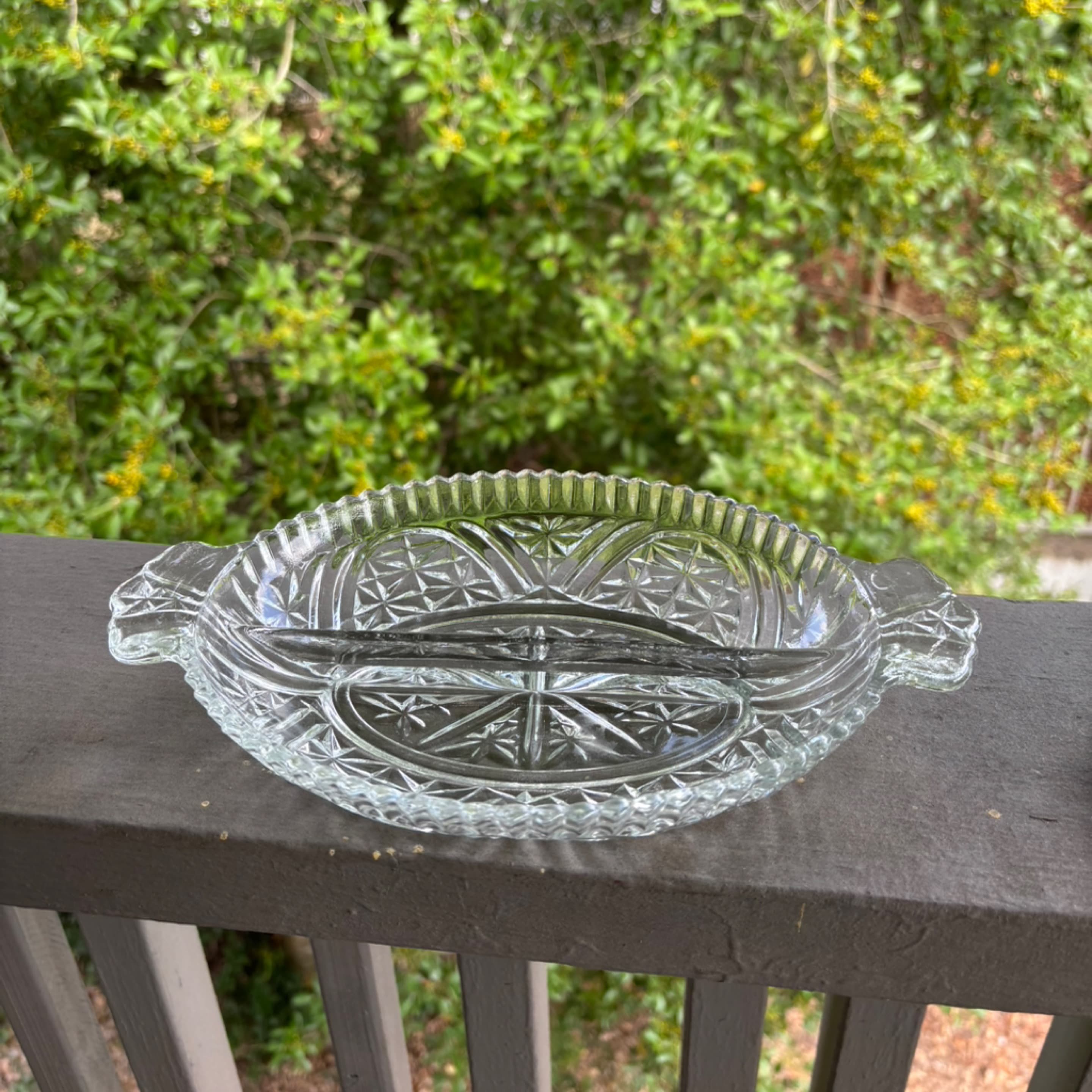 Two sided crystal dish