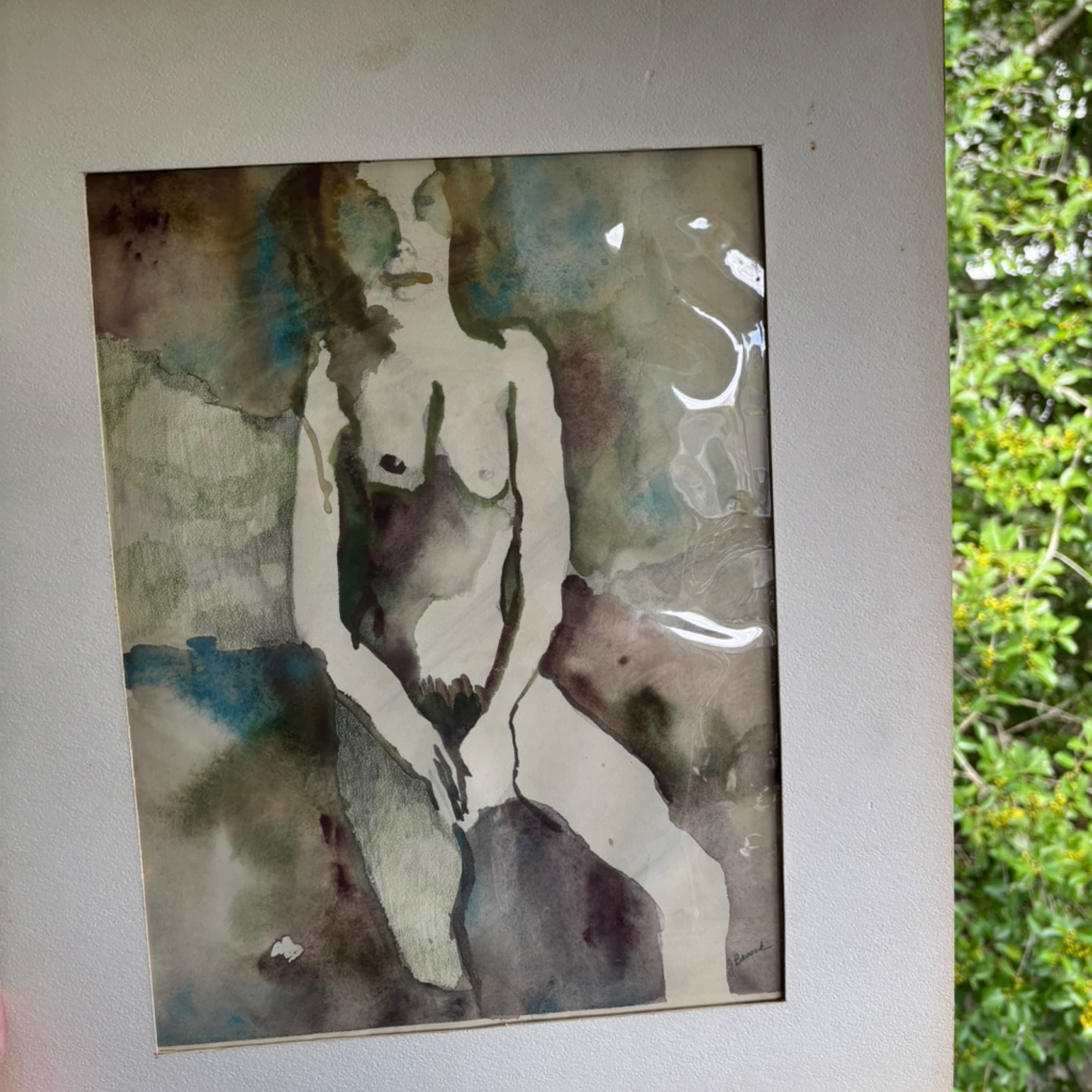 Watercolor woman original art