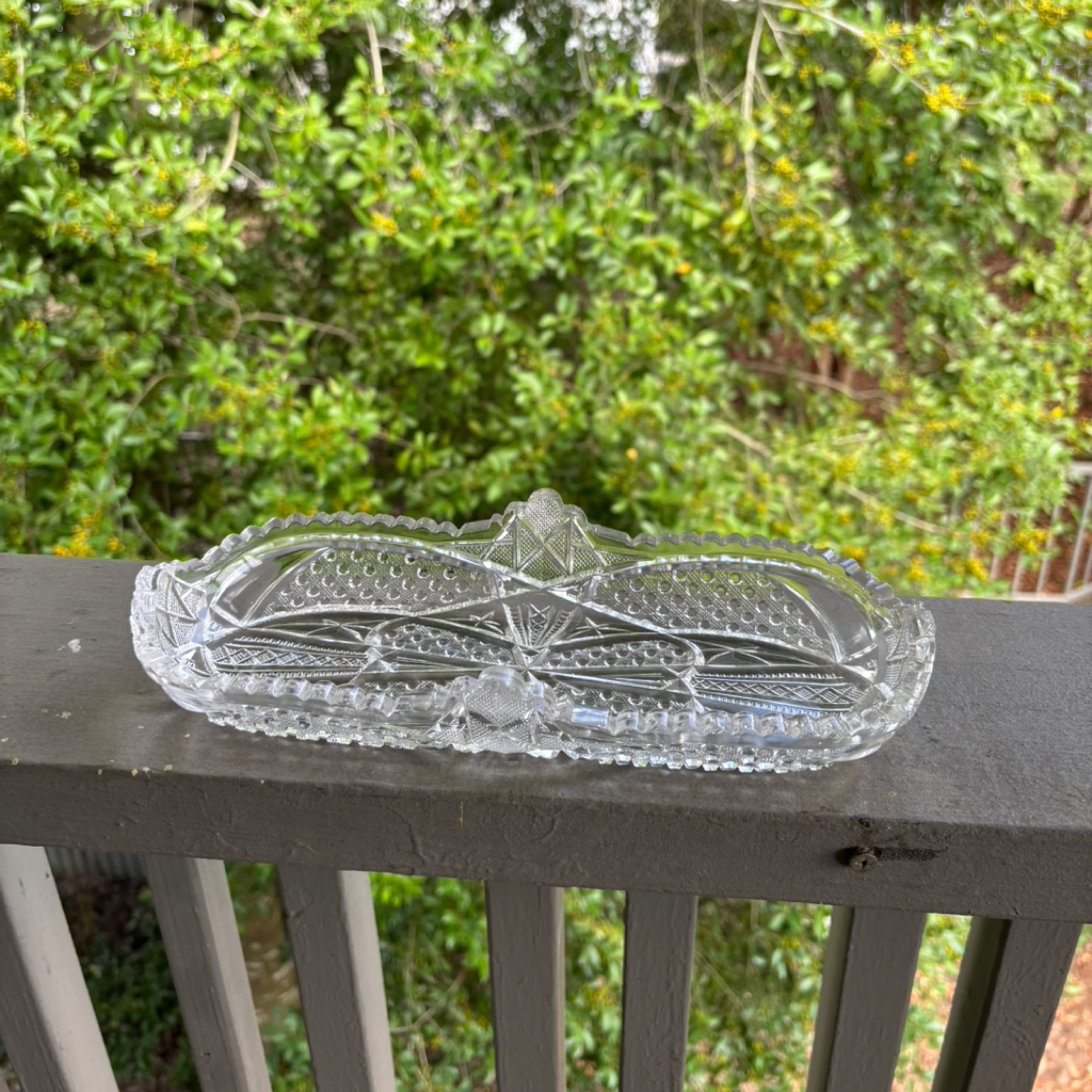 Crystal oval dish